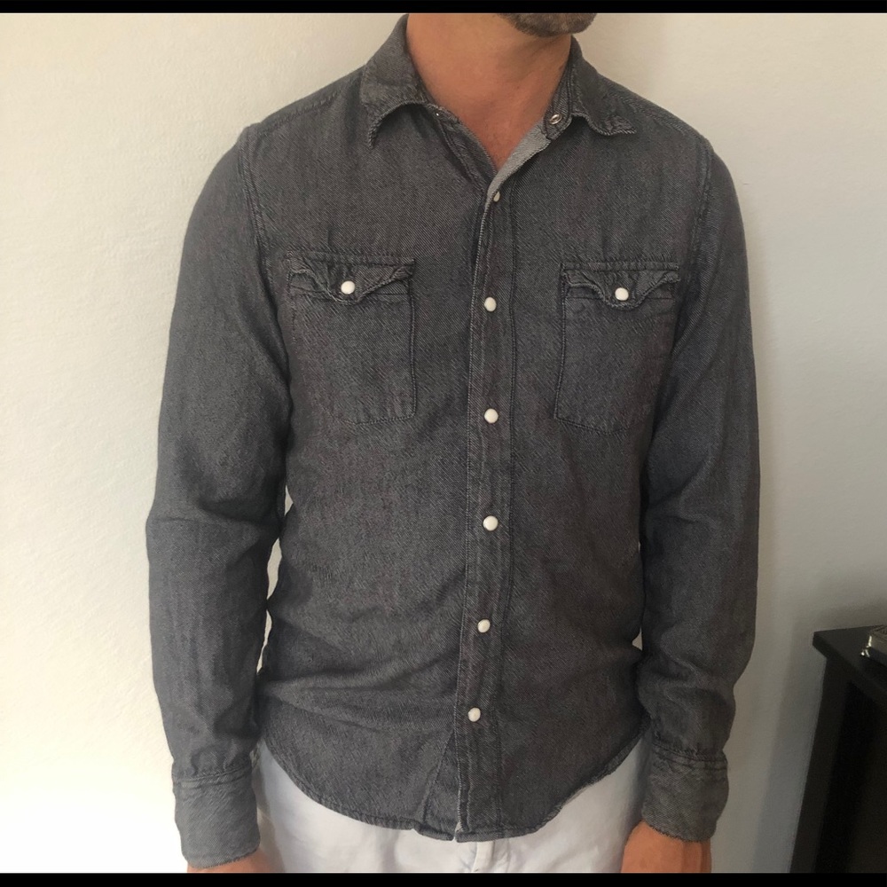 Levi’s black casual button down. Size small